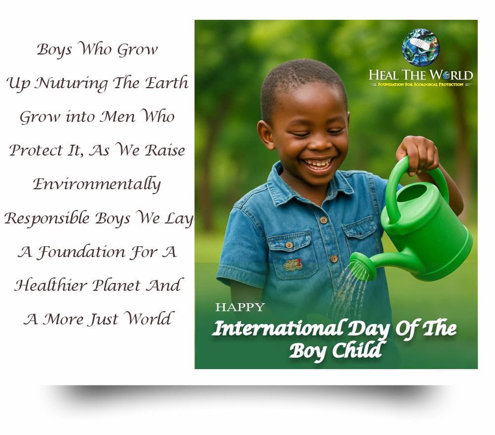 Healtheworldeco's tweet photo. Raising boys who protect the planet—one seed, one act, one future at a time. 🌍💧 #InternationalDayOfTheBoyChild #EcoLeaders https://t.co/3epgBzQWgz
