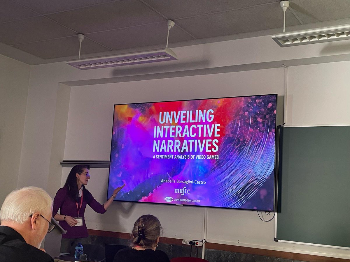📚📚 Anabella Barsaglini-Castro “Unveiling interactive narratives: A sentiment analysis of video games”
 
#CILC2025