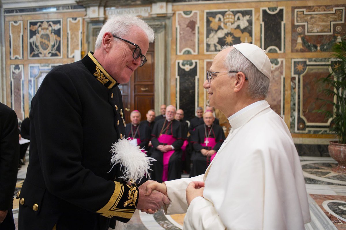 Delighted to be able to congratulate Pope Leo XIV on his election, and assure him of our commitment to furthering the relationship between 🇬🇧 and 🇻🇦 (Credit for 2nd photo: Vatican Media)