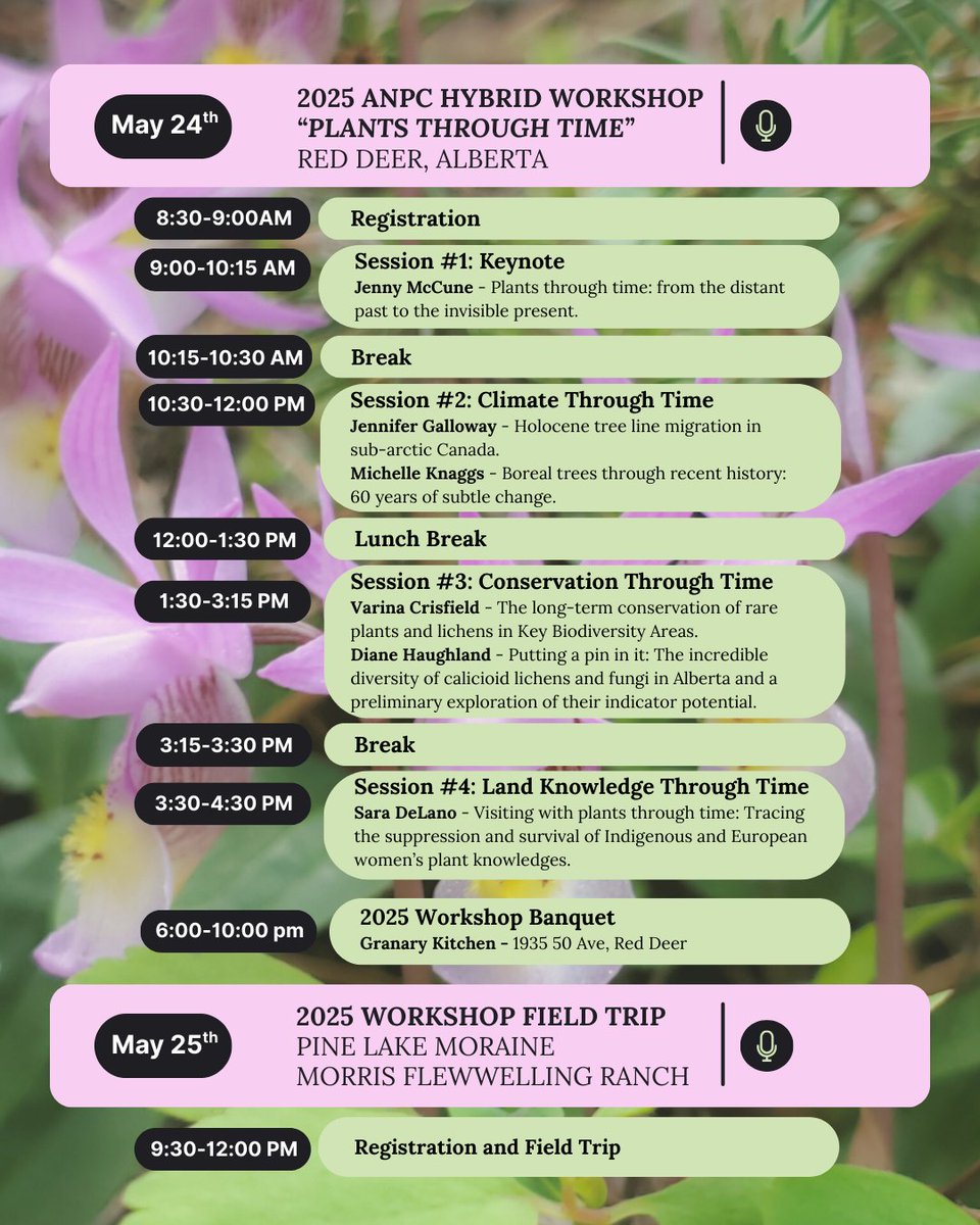DYK you can join us virtually for the 2025 ANPC Annual Workshop? And it’s only $25! Sign up now and enjoy all these fantastic speakers from the comfort of your home (or campsite)!
Register on the ANPC website here: anpc.ab.ca/?page_id=11524

<a href="/YYCGardening/">Calgary Hort Society</a>
