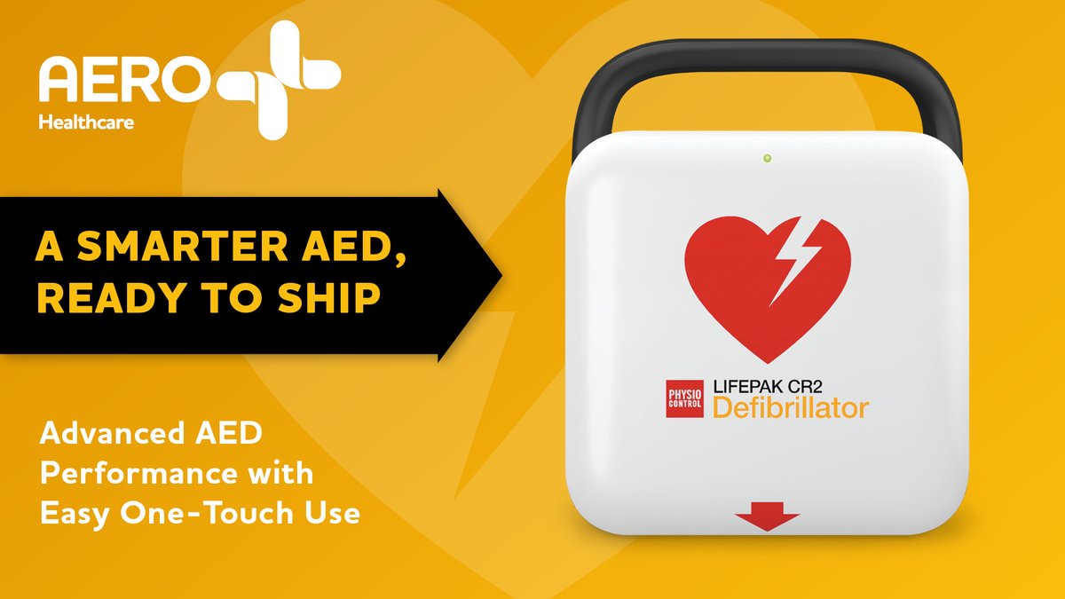 MEET THE LIFEPAK® CR2 USB AED
A feature-rich, user-friendly AED that’s available now and ready to ship. 

Contact Aero for More Info → aerohealthcare.com/us/contact/

#AED #FirstAid #EmergencyPreparedness #WorkplaceSafety #CR2USB #AdvancedAED #CPRReady