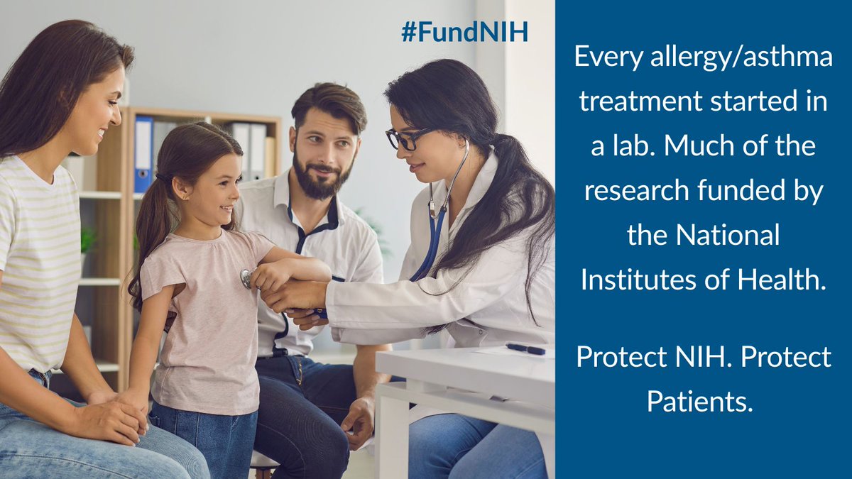 More than $1.5 billion in NIH funding has been frozen since January. Also legislation seeks to dismantle the NIAID, the primary source of federal support for allergy &amp; immunology research. If action isn't taken immediately, the result will be devastating.
aaaai.org/about/advocacy…