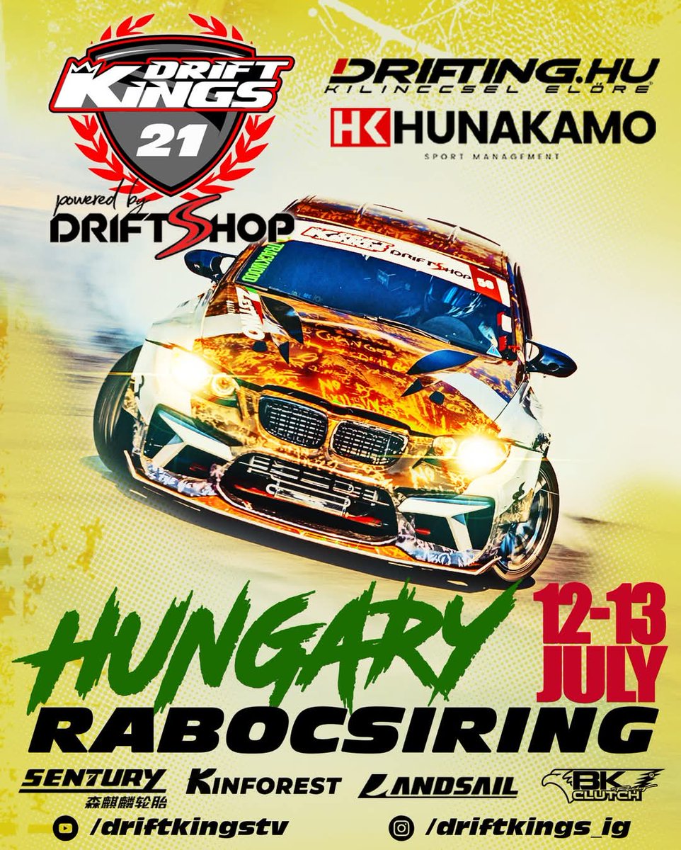 The Excitement Continues! Get Ready for Drift Kings International Series Round 3 in Hungary! 🇭🇺🔥