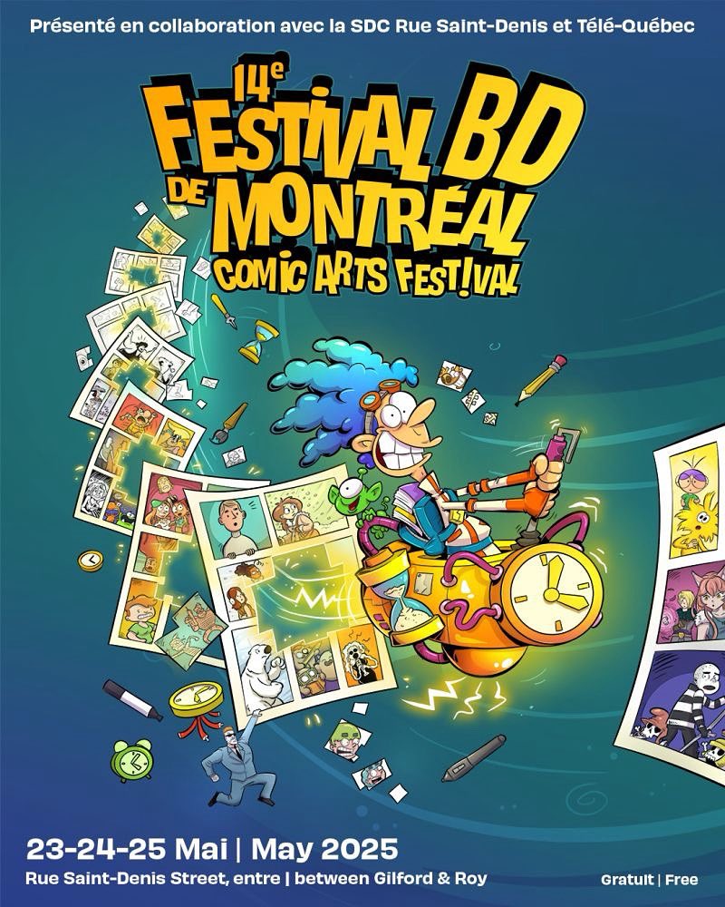 groupof7comics's tweet photo. Beyond excited for the Montreal Comic Arts Festival. One of our absolute favourites! Find us on Rue Saint-Denis in the Plateau in one week’s time at BOOTH A05.

Montreal, we can’t wait to see you again! 👋🏻 https://t.co/dnXUAPkGwq