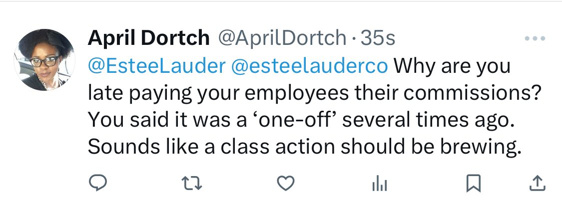 AprilDortch's tweet photo. @rgrdlaw @blbglaw @motleyrice @CohenMilstein @CunninghamBound @LabatonLaw They keep reporting it I assume but here you are. It’s currently this pay period. As a FORMER employee of over 10 years, I could give you so much more. https://t.co/TKnuXAerHc