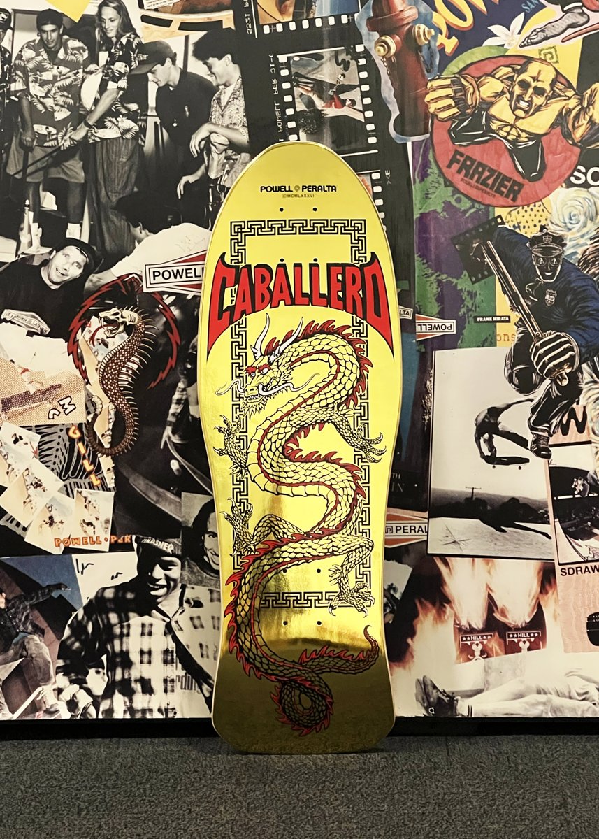 Powell-Peralta (@powellperalta) on Twitter photo 🐉 <a href="/stevecaballero/">Steve Caballero</a> Gold Foil
10” x 30”
15” WB
In stock and shipping to skate shops everywhere.
skateone.com/powell-peralta… 🐉 <a href="/stevecaballero/">Steve Caballero</a> Gold Foil
10” x 30”
15” WB
In stock and shipping to skate shops everywhere.
skateone.com/powell-peralta…