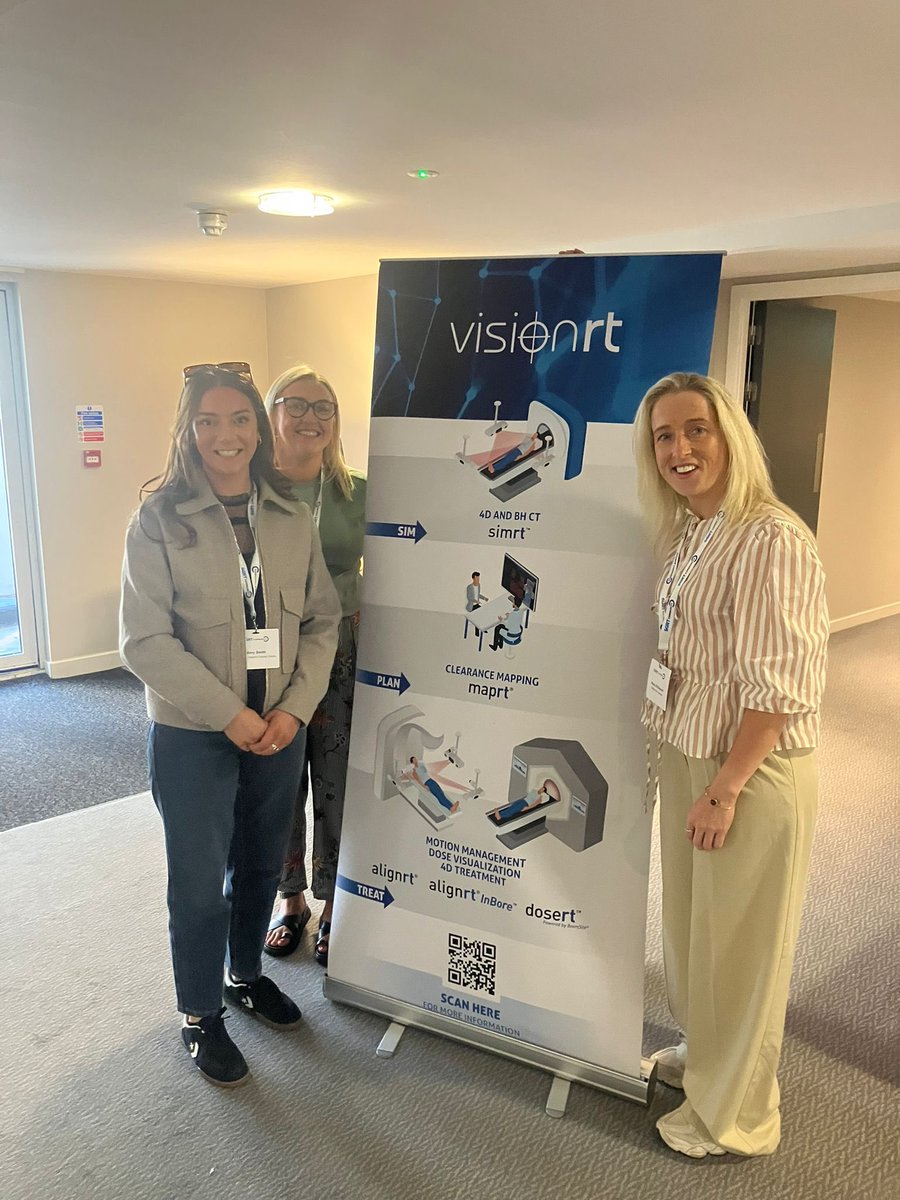 Kate our Breast Clinical Site Specialist Radiographer alongside Radiographers Maria and Amy attended the <a href="/VisionRTLtd/">Vision RT</a> conference in Dublin, 

A great time, with a lot of valuable information to share. ☢️ 

#teambehindthebeams