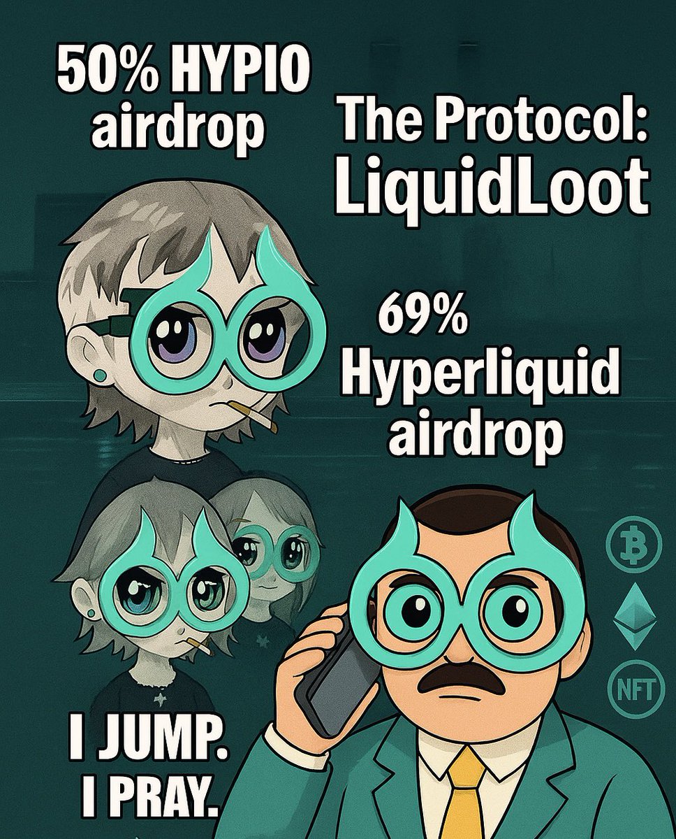 iwinn_trades's tweet photo. Big moves are coming.

50% of the $loot airdrop will go to the Hypio Wealthy Babies.
69% of total supply is for the Hyperliquid community.
0 VCs. 0 private investors. All self-funded.
Built for Hyperliquid. 

Beta is around the corner. Gimme da $loot.

#LiquidLoot #Hyperliquid #NFTs