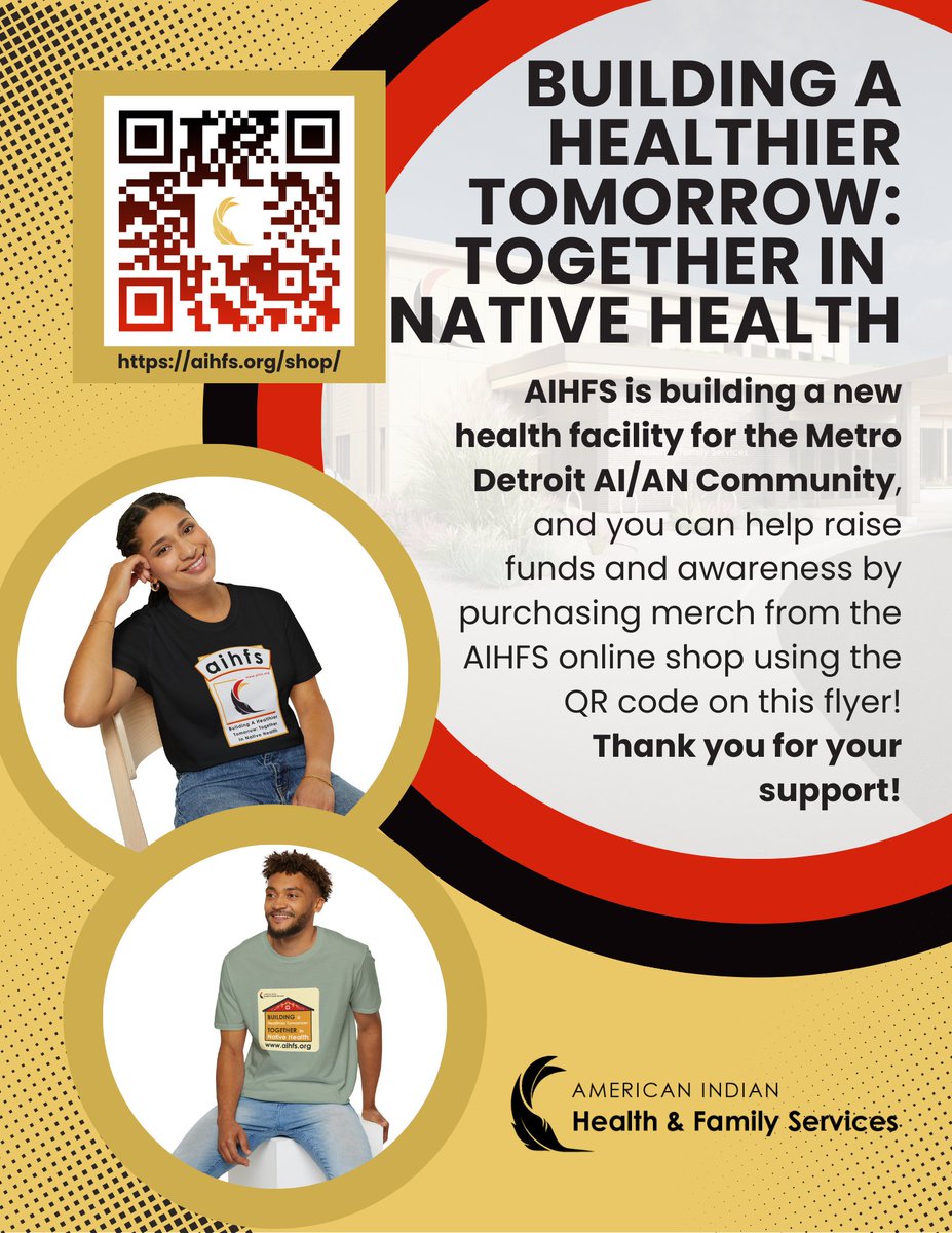 AIHFS_Detroit's tweet image. Today is Native Nonprofit Day! It is a giving initiative aimed at increasing support for Native-led organizations nationwide. With this in mind, we’re excited to share we are launching our new online Shop found on our website! (1 of 2) aihfs.org/shop/