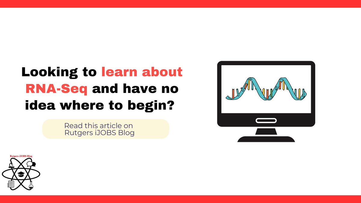Want to learn about the basics of RNA-Seq? Check out the blog post iJOBS Workshop: Genomics Data Carpentry to learn how you can apply genomics features into your research! #RutgersiJOBs #bioinformatics #research 
grad.rutgers.edu/news/ijobs-wor…