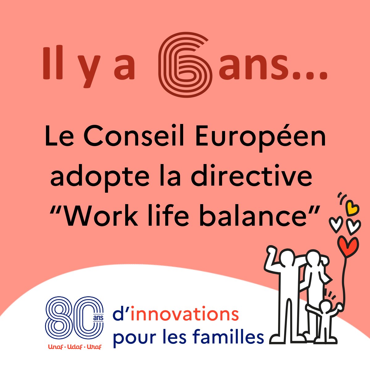 Convaincue qu'une meilleure indemnisation du congé parental améliorera l'égalité femmes-hommes, l'Unaf a soutenu cette directive et obtenu son inscription. Elle continue de s'appuyer sur ce droit européen pour convaincre les pouvoirs publics. #CongéParental