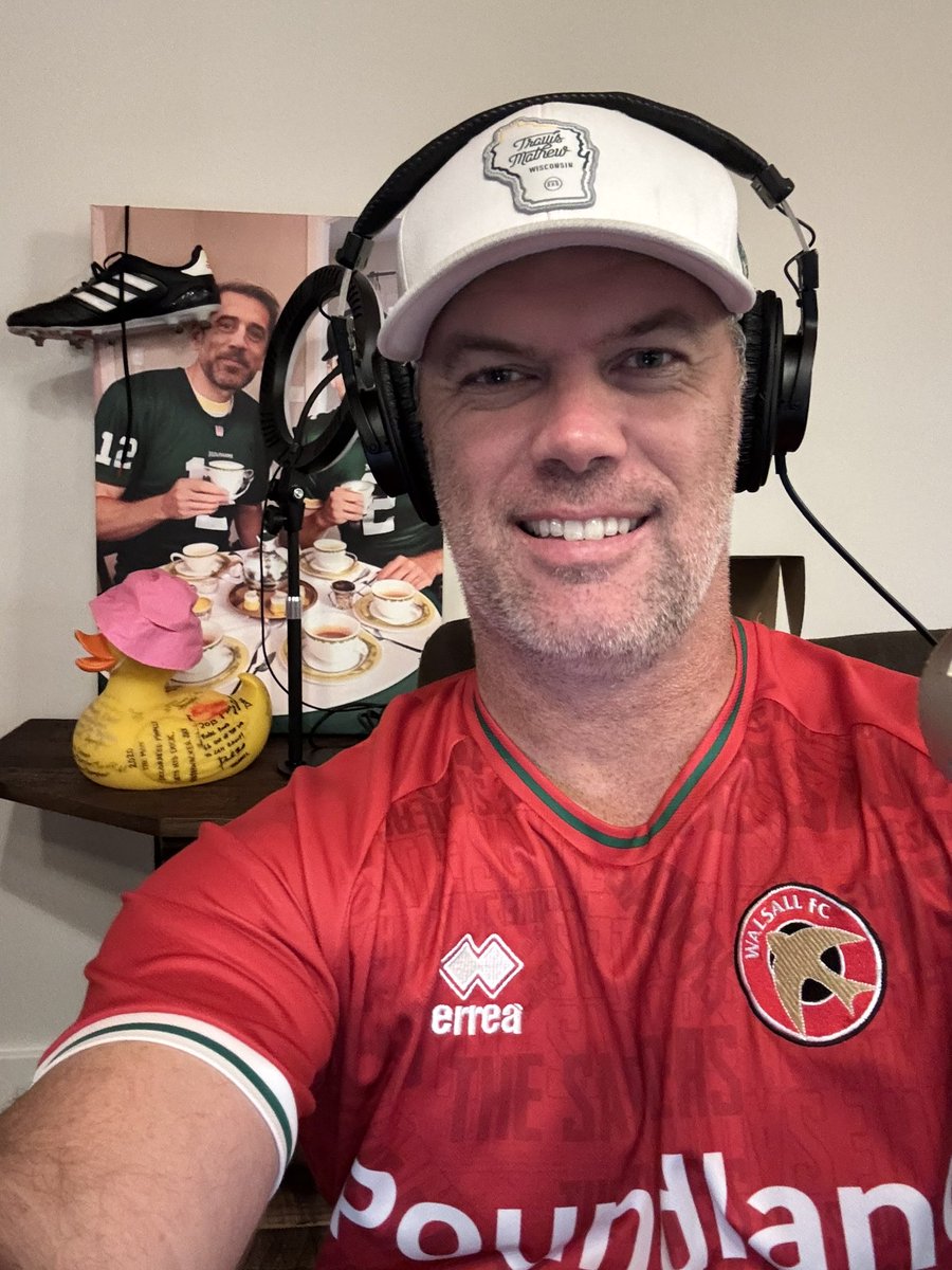 Mason Crosby (@crosbykicks2) on Twitter photo Rocking my <a href="/WFCOfficial/">Walsall FC</a> jersey today. Second leg of the promotion semi final at 2 pm! #upthesaddlers
thefanmilwaukee.com/listen Rocking my <a href="/WFCOfficial/">Walsall FC</a> jersey today. Second leg of the promotion semi final at 2 pm! #upthesaddlers
thefanmilwaukee.com/listen
