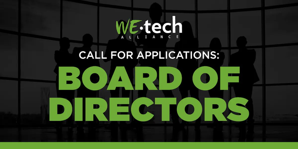 Join the WEtech Alliance Board of Directors!

Learn more and apply here:
 🔗 lnkd.in/gdYc7D7n

#WEtechAlliance #BoardRecruitment #Innovation #Entrepreneurship #Governance #EconomicGrowth #StClairCollege