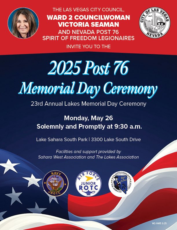 VictoriaDseaman's tweet photo. Get ready for upcoming events you won't want to miss! Please mark your calendars and join us!
#lvcouncil #lvccward2 #UpcomingEvents #SaveTheDate #JoinUs #breakfastbuzz
#veteransmemorialcommunitycenter #CommunityEvents #CommunityGathering @CityOfLasVegas https://t.co/e9o6lkqGlt