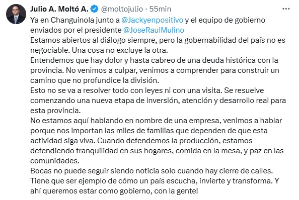 informatpanama's tweet image. #InformatPanamá Una comisión del Gobierno nacional está nuevamente en Changuinola, Bocas del Toro, para reabrir el diálogo con los trabajadores bananeros, que se mantiene en huelga desde hace días.
Obreros están en contra de la Ley 45, que regula el sistema de pensiones del…