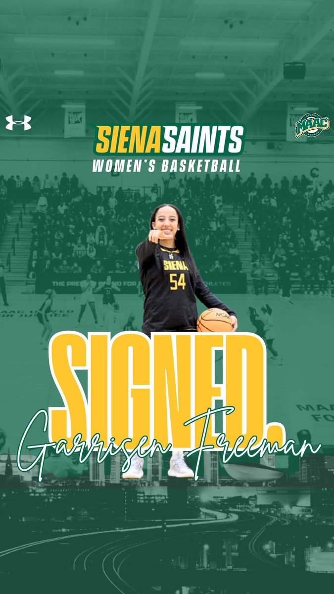 Siena Women’s Basketball (@siena_wbb) on Twitter photo West Coast ✈️ East Coast
Welcome to the #Family 🤟 CSU Bakersfield transfer <a href="/GarrisenF/">Garrisen Freeman</a>!
She set career-highs last season in points, rebounds, & assists, & was a four-time 1️⃣st Team All-Conference selection at Spring Valley HS 👏
#MarchOn x #MAACHoops x #NCAAW x #SienaSaints West Coast ✈️ East Coast
Welcome to the #Family 🤟 CSU Bakersfield transfer <a href="/GarrisenF/">Garrisen Freeman</a>!
She set career-highs last season in points, rebounds, & assists, & was a four-time 1️⃣st Team All-Conference selection at Spring Valley HS 👏
#MarchOn x #MAACHoops x #NCAAW x #SienaSaints