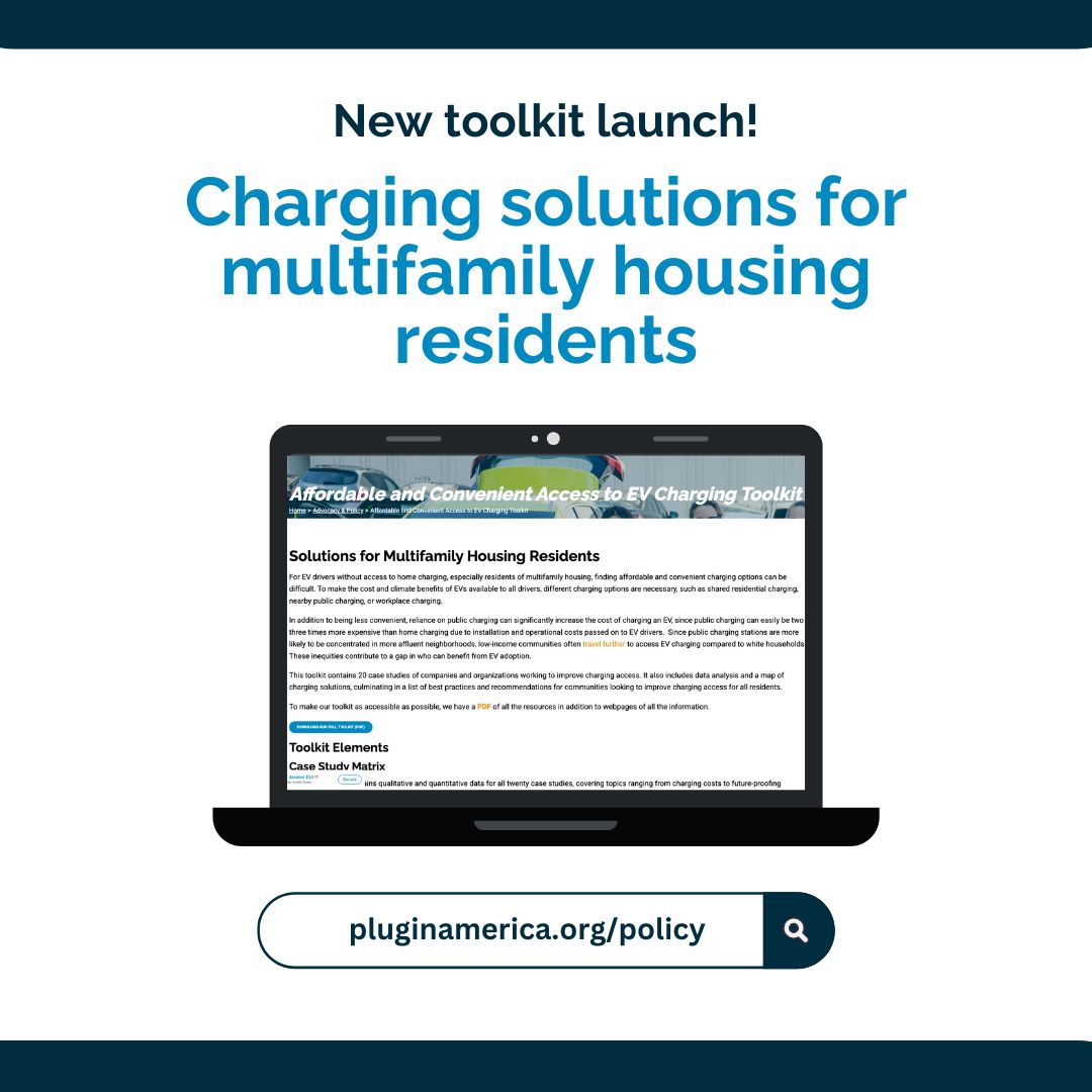 pluginamerica's tweet image. ⚡️We just launched our EV charging toolkit! See how companies and organizations are improving access across the U.S., especially for multifamily housing residents buff.ly/j6q1jw5

#EVCharging #Multifamilyhousing #DriveElectric #evs