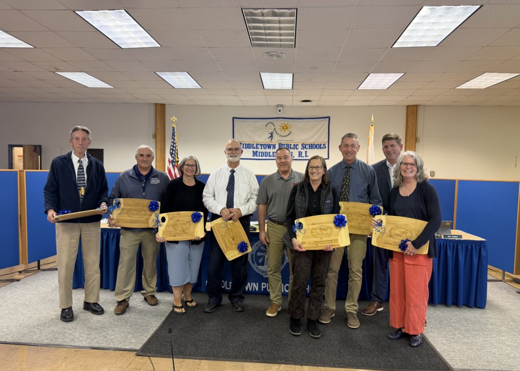 Congrats to our soon to be retired teachers. They were honored for their many years of commitment and dedication at our school committee last night.