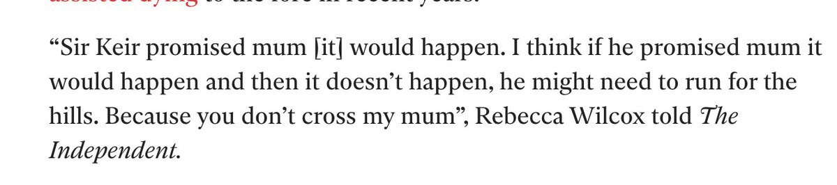 Esther Rantzen and her family seem to think she is directing the prime minister on assisted suicide laws. What's even worse, it seems like they might be right.