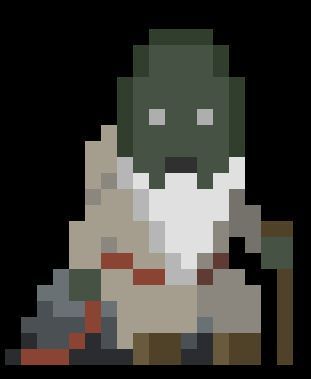 Grumpy old character that will greet you on your home planet every time you die
#indiegame #gamedev #indiedev #solodev #roguelike #pixelart #madewithunity #grumpy #old #aseprite