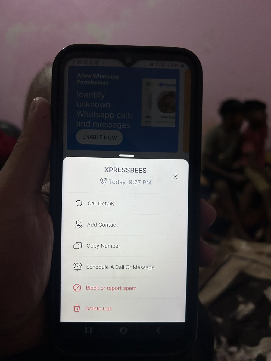 AzmainAnsari's tweet photo. Team @XpressBees_IN 
Yesterday I got a parcel from your company and today around 21:13hrs getting call from company and asking personal details. After denied for details they start abusing us below the belt. So horrible experience.
Xpressbees number: 02069028700
Need action…. https://t.co/FCnjw4jUdd