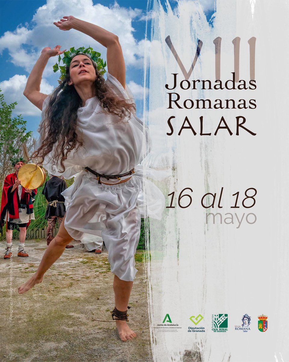 Esta tarde comienzan las VIII Jornadas Romanas de Salar, Granada, que durarán hasta el domingo 18.
Programa de actividades:
turismosalar.com/jornadas-roman…
<a href="/VillaSalar/">villa romana Salar, Granada</a> <a href="/MEMOLabUGR/">MEMOLab</a> <a href="/Ayto_de_salar/">Ayuntamiento de Salar</a>