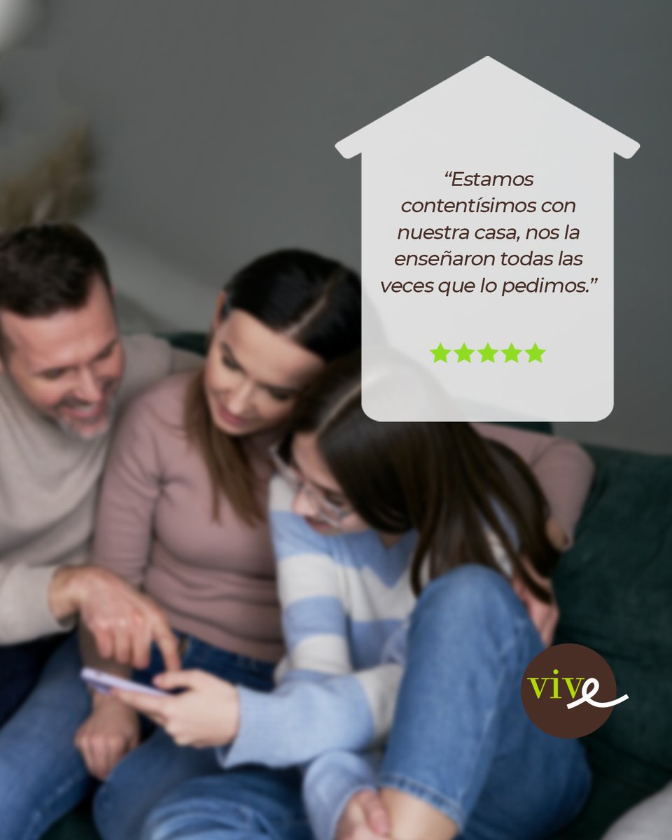Viveinmuebles's tweet photo. Nos encanta saber que nuestros clientes se sienten acompañados y con la confianza de tomar la mejor decisión, con total seguridad. 

💙 Gracias por confiar en VIVE. Nos encanta ser parte de vuestra historia.

#nuevohogar #hogar #compra  #familias #vive #viveinmuebles #huesca https://t.co/RdC5E5626E