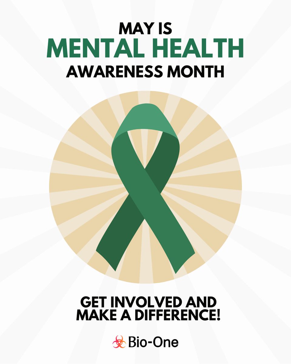 BioOneInc's tweet photo. Mental health matters—this month &amp; every month. We stand with those struggling, their families &amp; those who help them heal.

From hoarding to suicide cleanup, our mission starts with compassion. You're not alone. Let's break the silence &amp; stigma.
#MentalHealthAwareness https://t.co/weTJLAtW4D