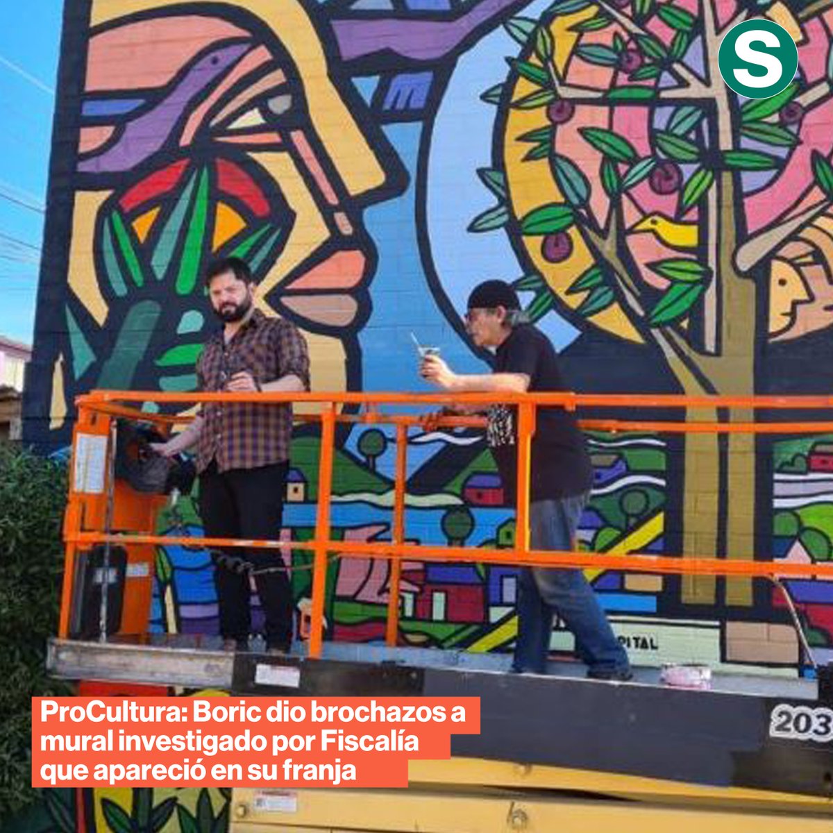 Obra que apareció en spot de Boric era parte de la campaña de la pareja de Alberto Larraín: según testigos, fue financiada por el psiquiatra, pero Fiscalía investiga hoyo en rendiciones de fondos asignados para otros murales.  lasegunda.com