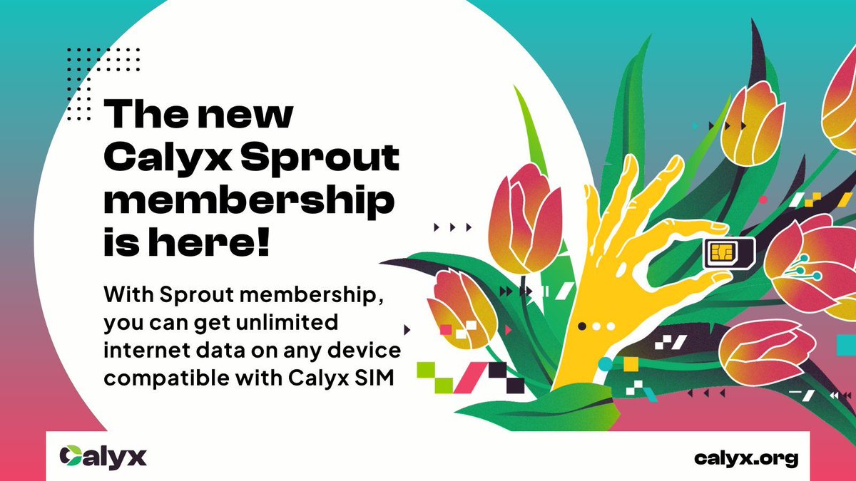 BYOD is finally here! 🎉 Sign up for the Calyx Sprout membership to get unlimited data on any device