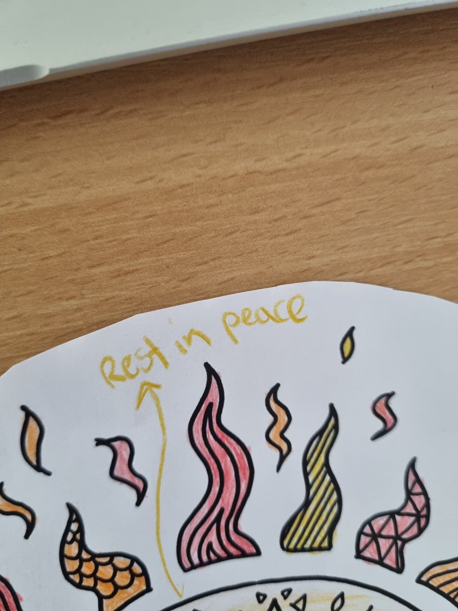 Xebhi_'s tweet photo. One of my kids gave me a colouring with this written on it...should I be worried?😬 https://t.co/jylO9DyZAR