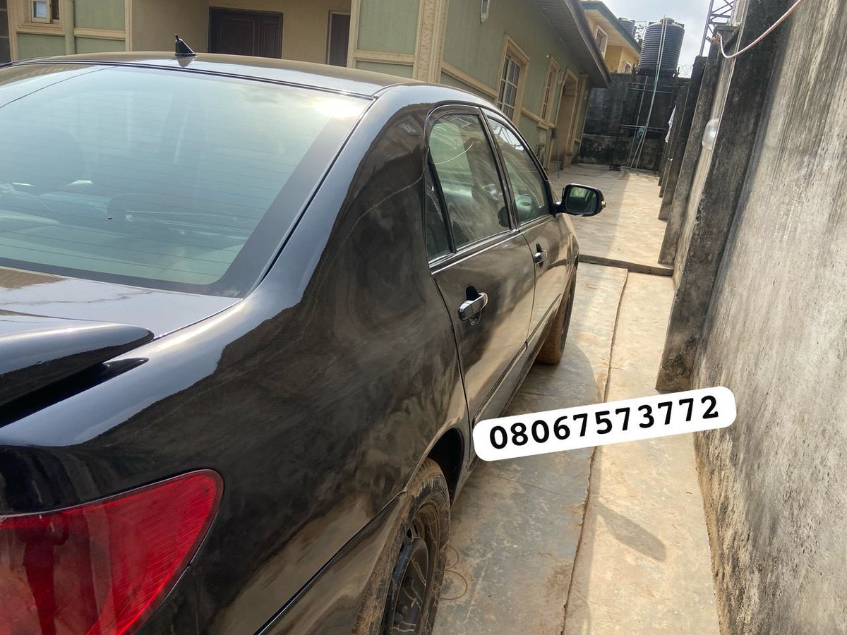 ebelo91's tweet photo. Toyota Corolla 2005
Registered 
Baked on First body pan
Perfect engine
Perfect gear
Chilling Ac 
All document intact
First user
Location: Lagos. https://t.co/kvSPfYbj9U
