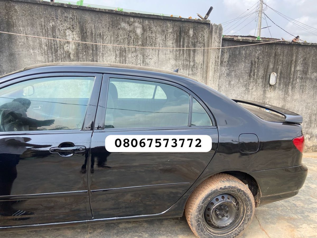 ebelo91's tweet photo. Toyota Corolla 2005
Registered 
Baked on First body pan
Perfect engine
Perfect gear
Chilling Ac 
All document intact
First user
Location: Lagos. https://t.co/kvSPfYbj9U