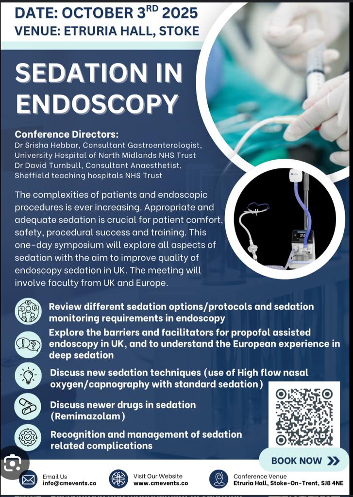 Srisha Hebbar (@srisha_hebbar) on Twitter photo Our team won the prize for "Stoke Sedation" work at Midlands Gastro meeting. To know more about "Stoke Sedation" and to discuss all aspects of sedation in endoscopy, attend the free meeting in October. cmevents.co/events/sedatio…
#GITwitter <a href="/DisneyBen/">𝙱𝚎𝚗 𝙳𝚒𝚜𝚗𝚎𝚢</a> <a href="/anjan_dhar6/">Anjan Dhar</a> <a href="/BritSocGastro/">BSG</a> Our team won the prize for "Stoke Sedation" work at Midlands Gastro meeting. To know more about "Stoke Sedation" and to discuss all aspects of sedation in endoscopy, attend the free meeting in October. cmevents.co/events/sedatio…
#GITwitter <a href="/DisneyBen/">𝙱𝚎𝚗 𝙳𝚒𝚜𝚗𝚎𝚢</a> <a href="/anjan_dhar6/">Anjan Dhar</a> <a href="/BritSocGastro/">BSG</a>