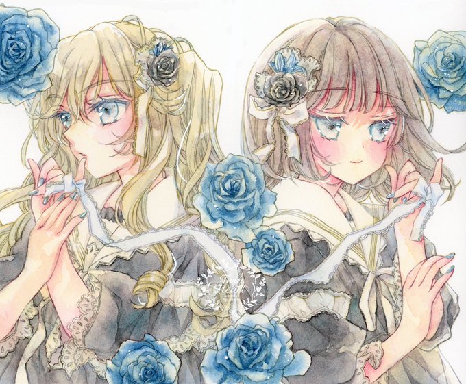 #これを見た人は無言で去年の5月の画像を貼る#創作百合 