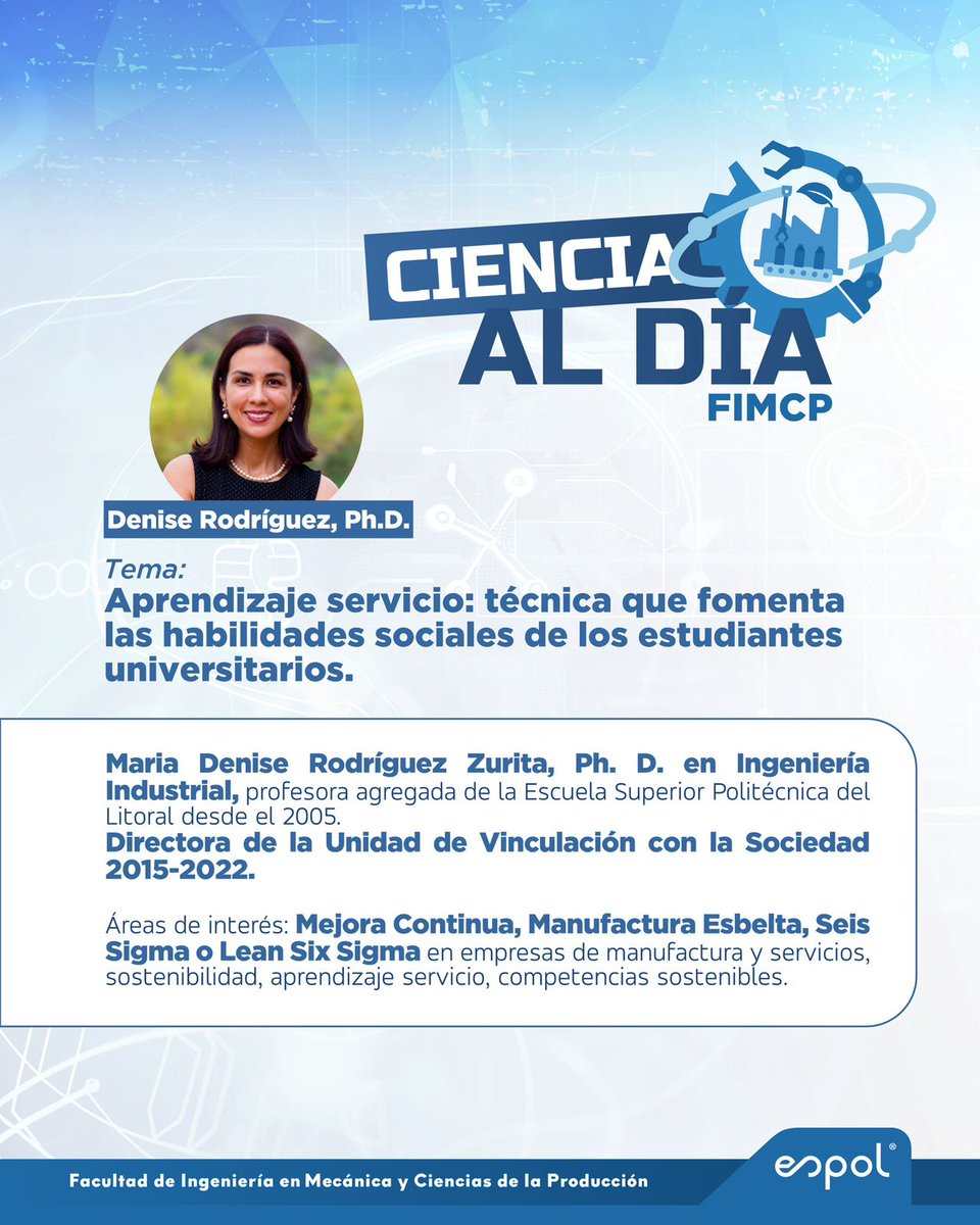 DeniseRodrig's tweet photo. Feliz de compartir con mis colegas de Espol mis resultados de investigación https://t.co/RwZ1Cjv2ZF