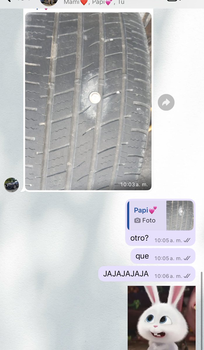 mi segunda llanta pinchada del mes 😞