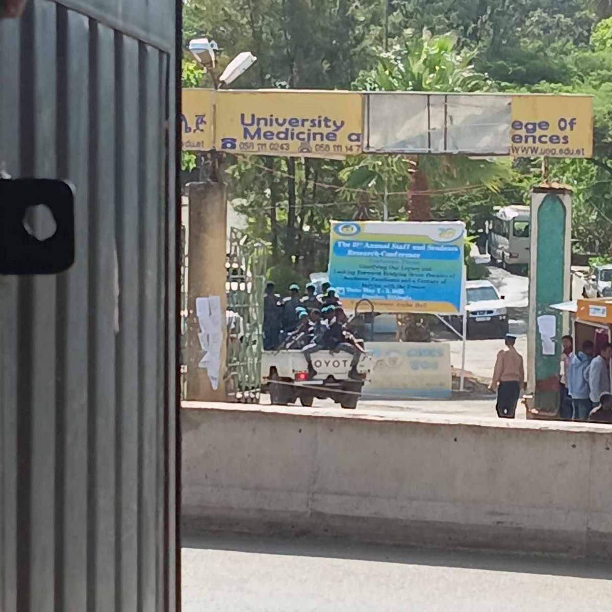 Dr__Yonas's tweet photo. Here is where we are right now! 

Yesterday, they have taken 21 resident physicians from their apartments in University of Gondar. These are people I know, my own friends, my colleagues. They were taken in the middle of the night from their homes. 
#Ethiopia 
#NowOrNever https://t.co/I3Xv4zLOjp