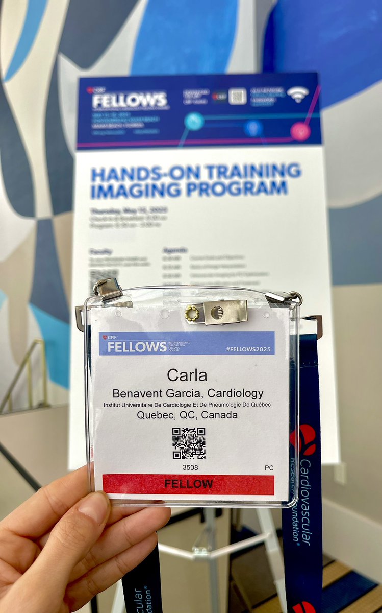 Carla Benavent (@carla_benavent) on Twitter photo Extraordinary Hands-On Imaging Program at #Fellows2025 🙌🏽 An incredible opportunity to learn directly from top-level professionals in this field, in a close and personal way. Excited to continue learning and enjoying during this exceptional course!
<a href="/crfheart/">Cardiovascular Research Foundation</a> <a href="/TCTMD/">TCTMD</a> Extraordinary Hands-On Imaging Program at #Fellows2025 🙌🏽 An incredible opportunity to learn directly from top-level professionals in this field, in a close and personal way. Excited to continue learning and enjoying during this exceptional course!
<a href="/crfheart/">Cardiovascular Research Foundation</a> <a href="/TCTMD/">TCTMD</a>