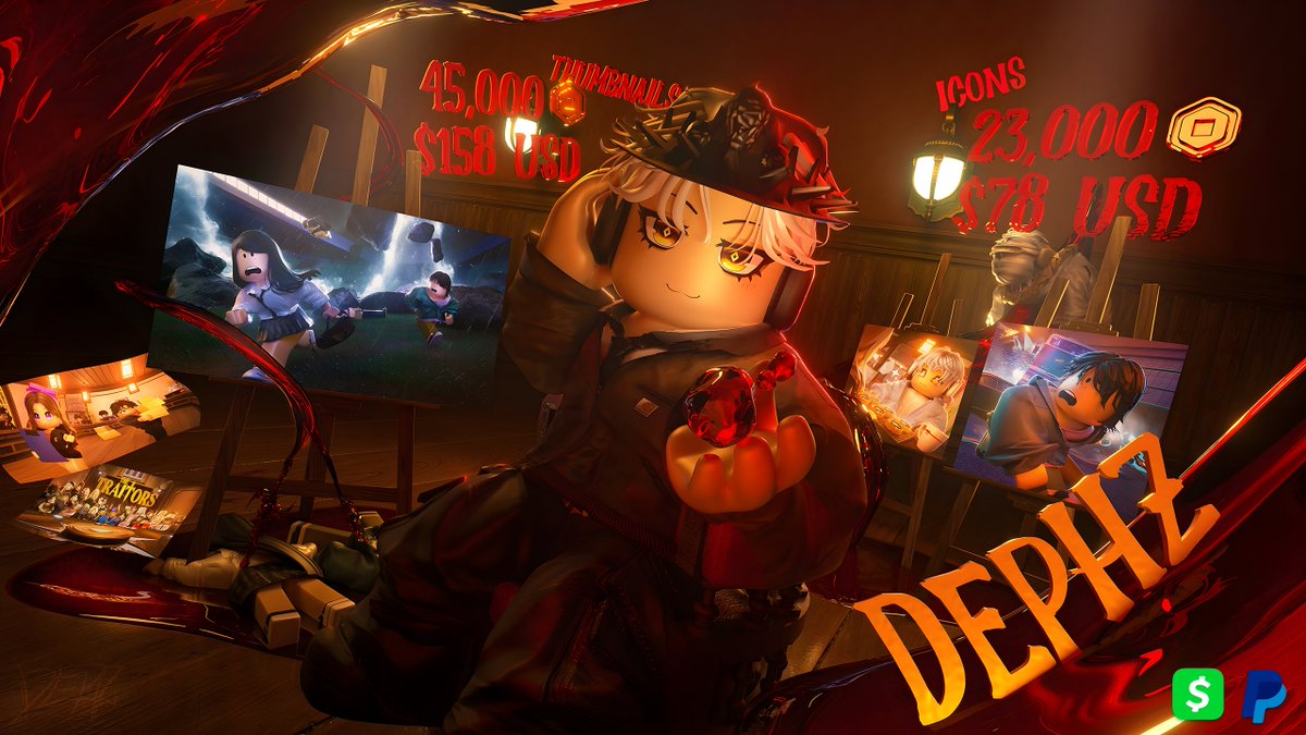 The new commission sheet is now available! 🙂

My commission status will always be updated through my profile, if you'd like to place an order or any inquiries please contact me accordingly through Twitter or Discord! (D5F) 💌

#Roblox #RobloxDev