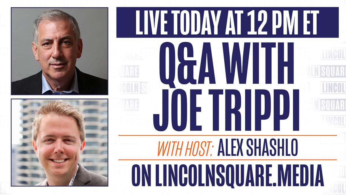 LincolnSquareHQ's tweet image. We’re LIVE right NOW with legendary Democratic strategist @JoeTrippi and Alex answering your questions. open.substack.com/live-stream/29…