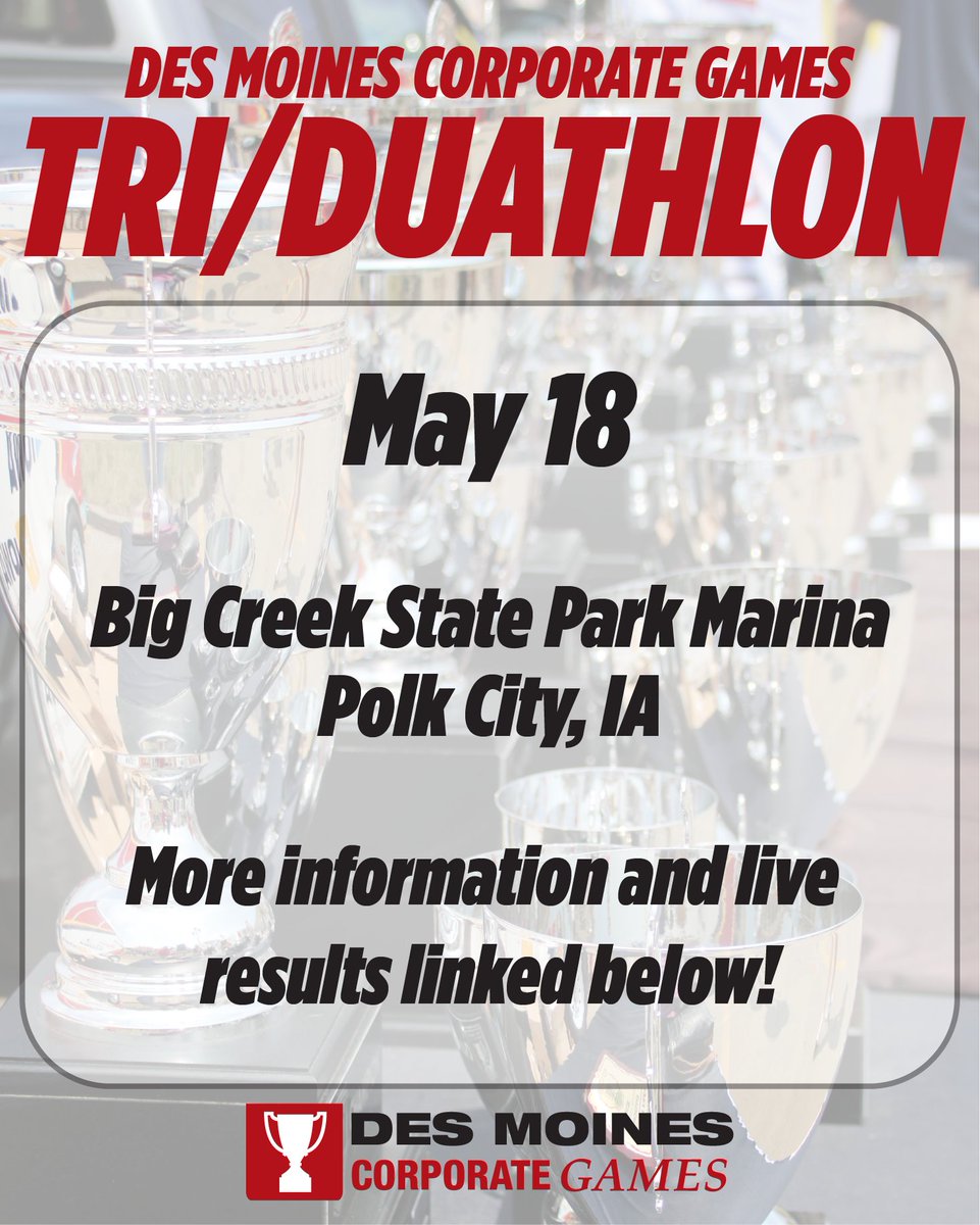 We're starting our season with our triathlon and duathlon this weekend!

Find further details here: dmcorporategames.org/Triathlon

Find live results here: bit.ly/ISFTriDuResults