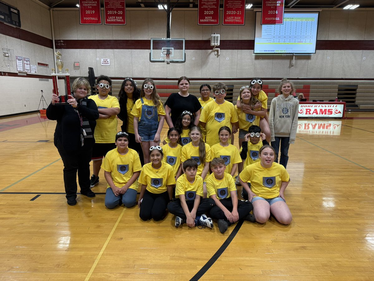 6th Grade Champs….the Minions from Mrs. Douglas’s class! #RamsRiseUp🐏