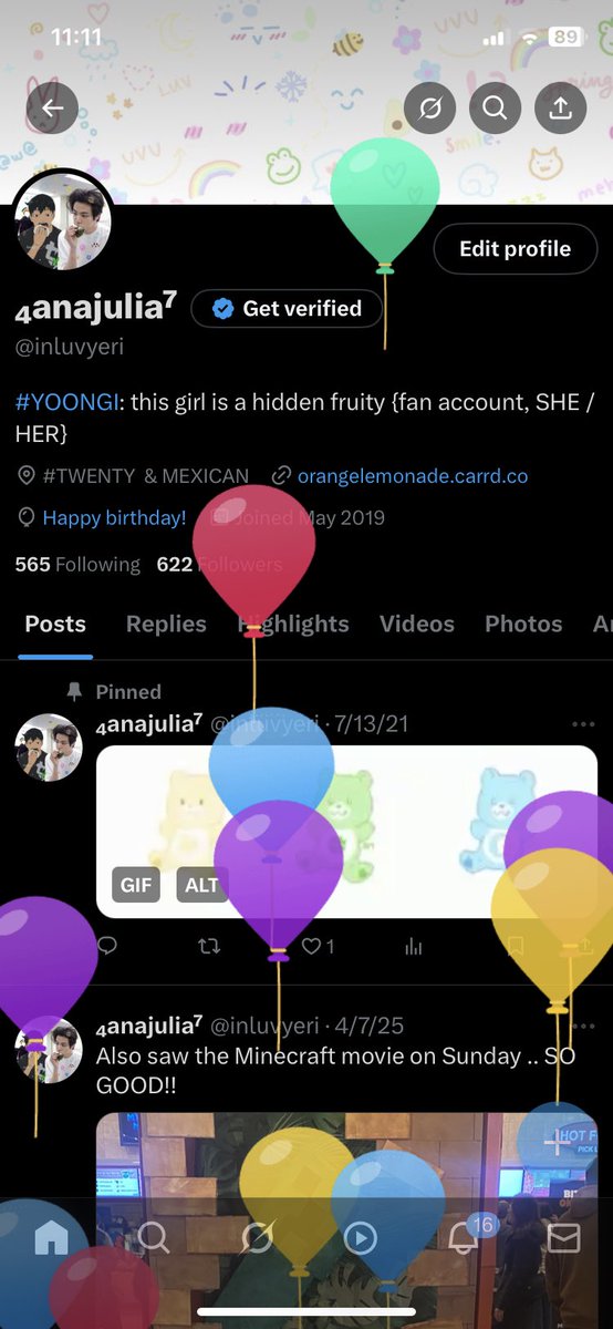 inluvyeri's tweet photo. Guess who is twenty one now !! https://t.co/AHAuly3bKQ