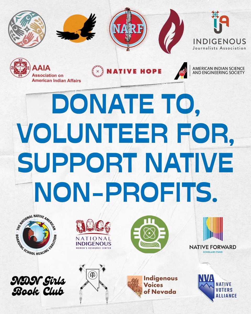 nva_nevada's tweet image. Now, more than ever, we need to empower Indigenous communities 🪶 This #NativeNonProfitDay #SupportNativeLed organizations like ours that amplify, organize, and care for Nevada’s Tribal citizens ✊🏼 
@nativewaysfederation #GiveNative #NVANevada