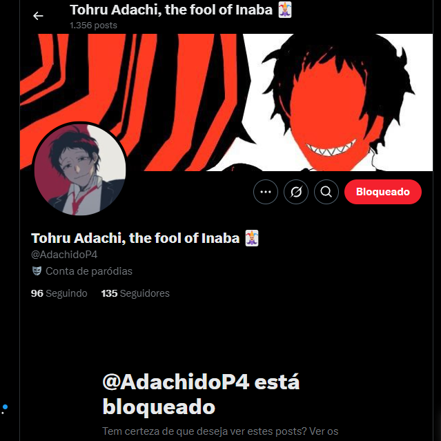 TeddieDopersona's tweet photo. nem sabia que tinha briga na duvida o adachi ja tava bloqueado https://t.co/4mxzyyOIzb