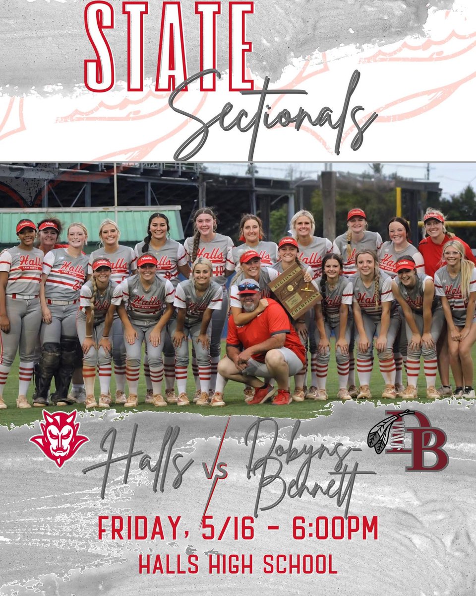 Game Day!! Lady Devils host DB tonight in the State sectionals!! First pitch at 6!!#BRAK
