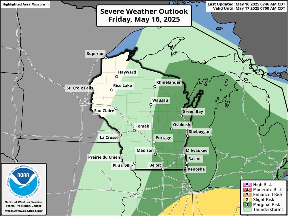 Warm and sunny across the state right now, but we're keeping an eye on the potential for some thunderstorms to develop this afternoon.

Not looking at widespread severe weather, but there could be some strong wind gusts and small hail, especially east of I-39.