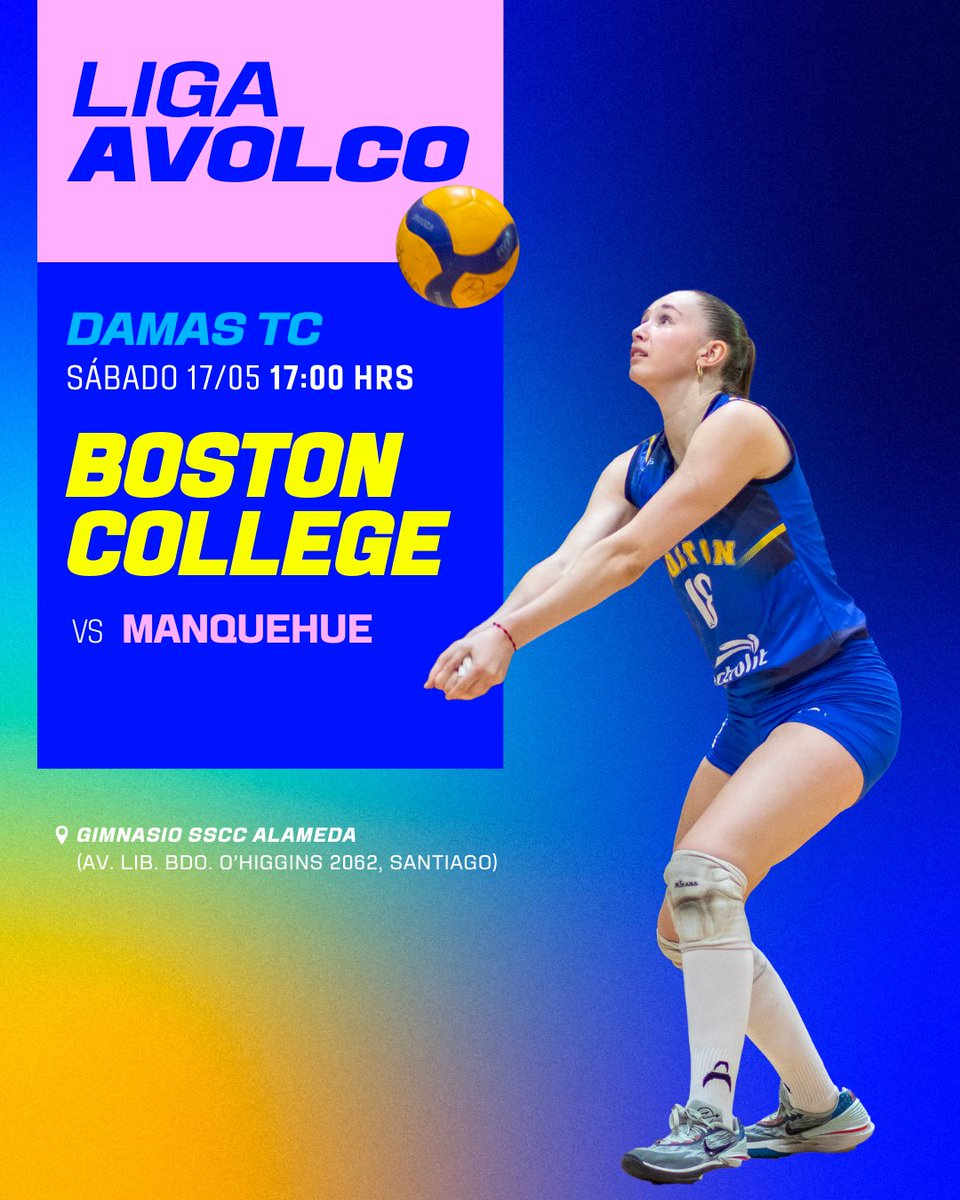 🏐 El elenco femenino Todo Competidor de las #Águilas 🦅 está preparado para su siguiente desafío en la Liga de la Asociación de Vóleibol Las Condes 🏆. ¡Vamos muchachas! 💪🏼

🆚 Manquehue Voley
📅 Sábado 17 de mayo, 17:00 horas
📍 Gimnasio SSCC Alameda

#SomosBoston 🔵🟡