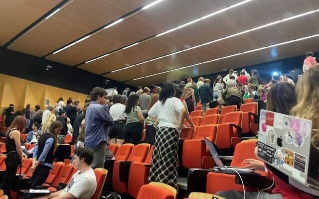 I really don't know if there is anything I can add to the story that students LITERALLY turned their backs when Jewish students tried to talk about their experiences with antisemitism at the University of Sydney.

I mean...they are literally turning their backs on Jews, refusing